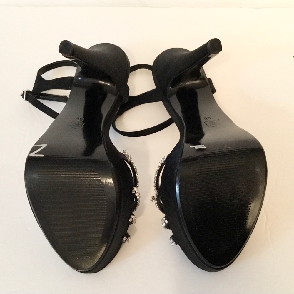 Caparros Black Evening Platform Sandals - Picture 10 of 11